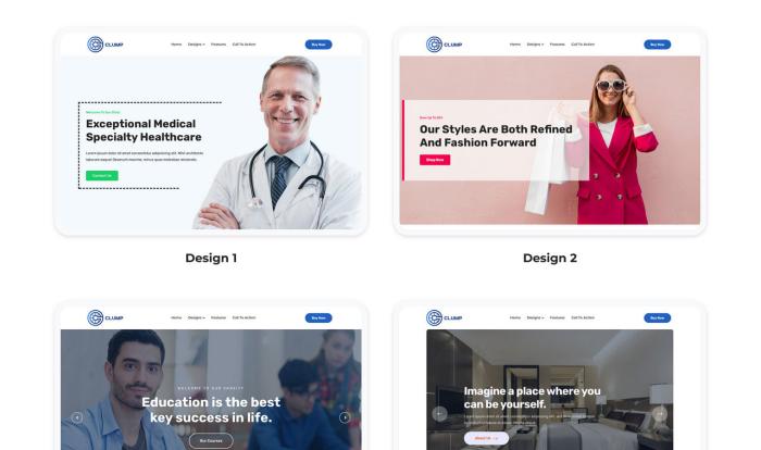 多款首屏轮播图组件网页模板